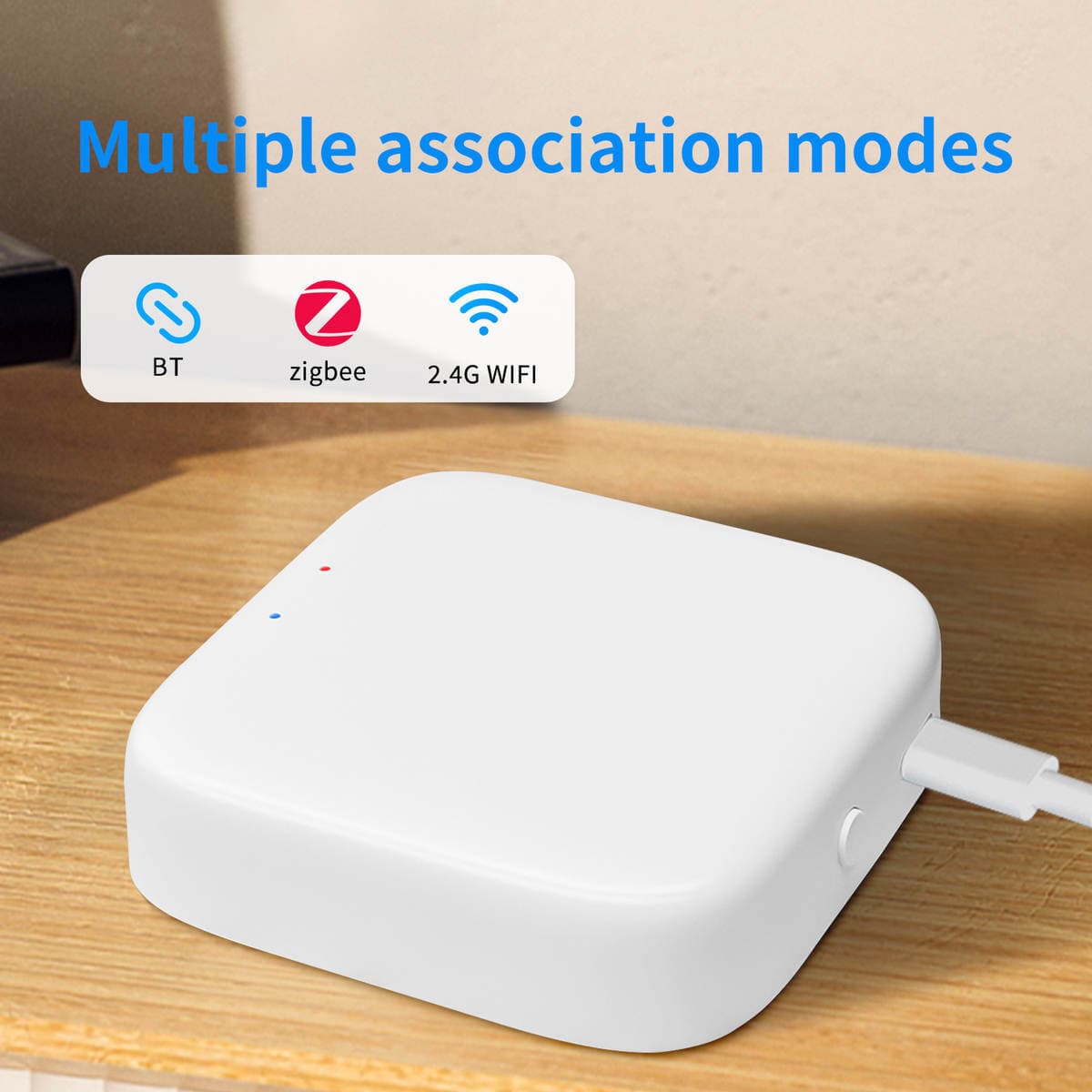 Tuya graffiti multi-mode gateway smart home control mini wireless zigbee Bluetooth gateway cross-border e-commerce 3
