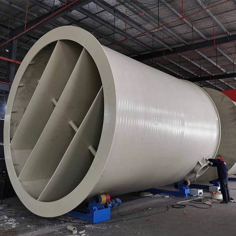 Jiangxi Minghui Pph Mixing Tank Chemical Liquid Storage Tank Winding-Formed Acid-Base Reaction Tank 3