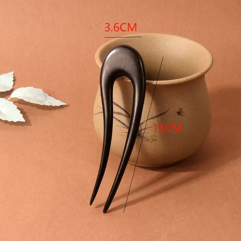 Purple sandalwood u hairpin--26 styles (13cm)