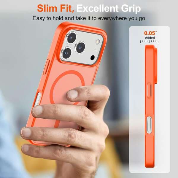 Suitable for Iphone17Promax Mobile Phone Case, Matte Finish, Apple 16E Magnetic Protective Case, 15 Skin-Feel Anti-Fall Cross-Border 4