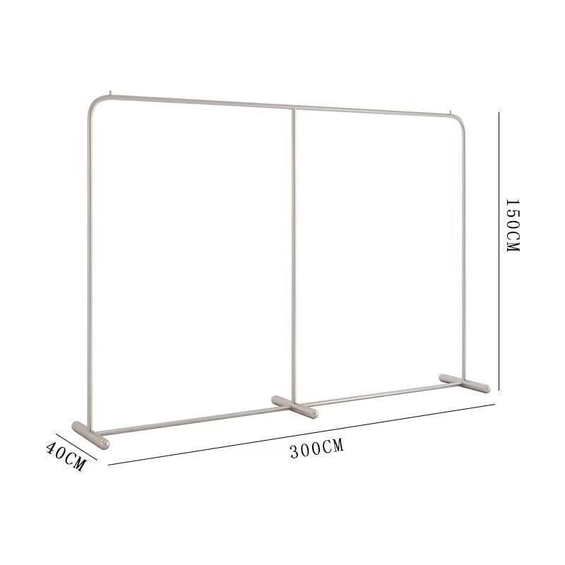 Stainless steel clothes rack - "authenticity guaranteed, 10x refund if fake" - 300cm length x 150cm height - "super heavy duty"