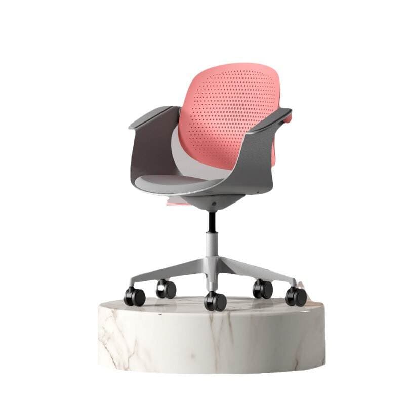 Ergonomic Plastic Back Office Computer Staff Chair High Bar Chair Business Meeting Negotiation Chair Home Study Chair 5