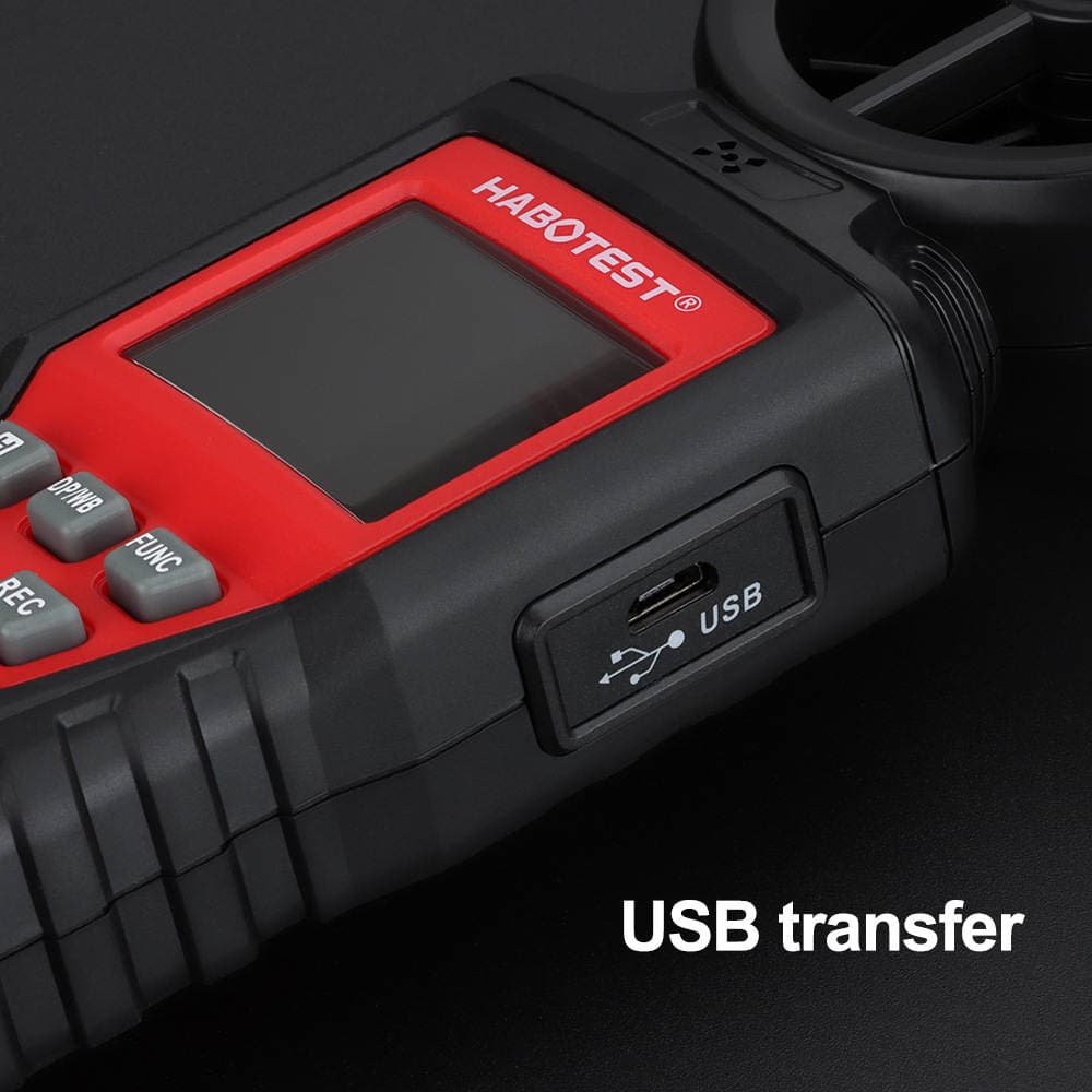 HABOTEST/Huabo HT625A/B Handheld Anemometer Anemometer Anemometer Anemometer with USB 4