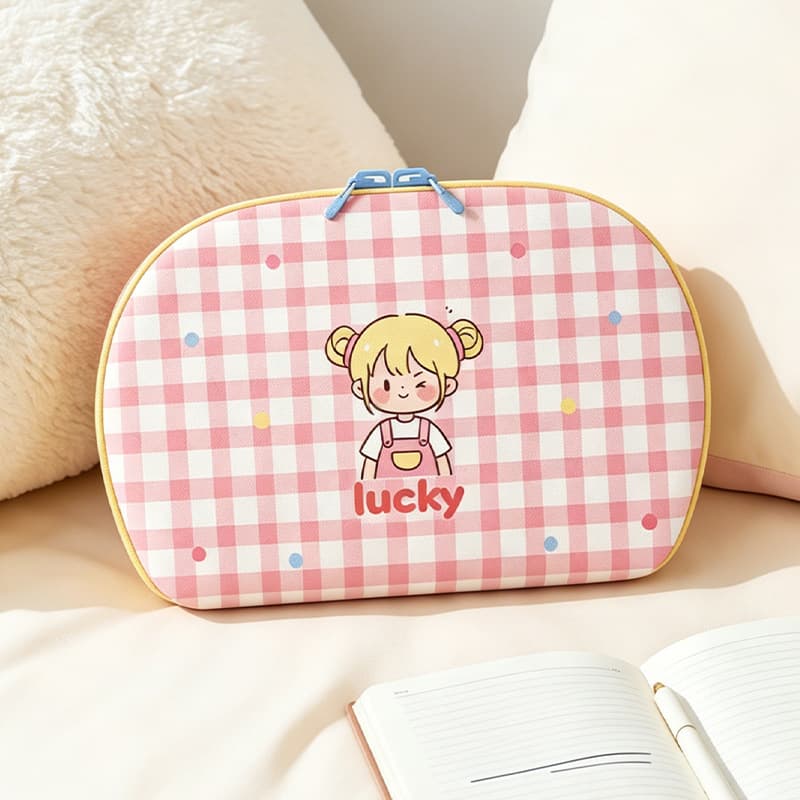 Plaid girl [dumpling bag]