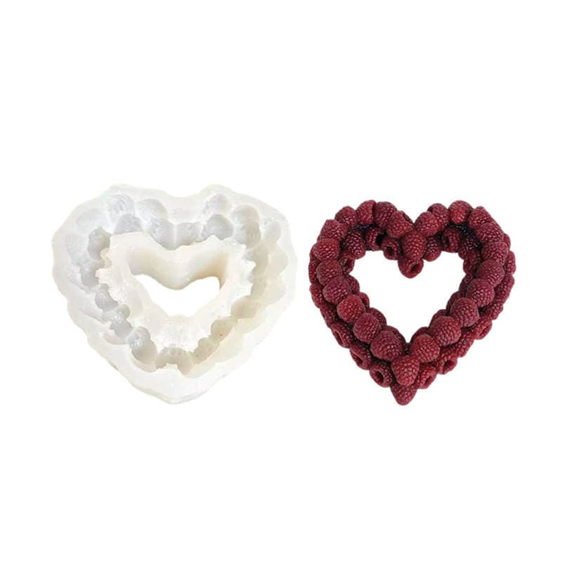 Sanxin Artificial Raspberry Fruit Ring Silicone Mold Stereo Raspberry Mousse Cake Decoration Gummy Silicone Mold 5