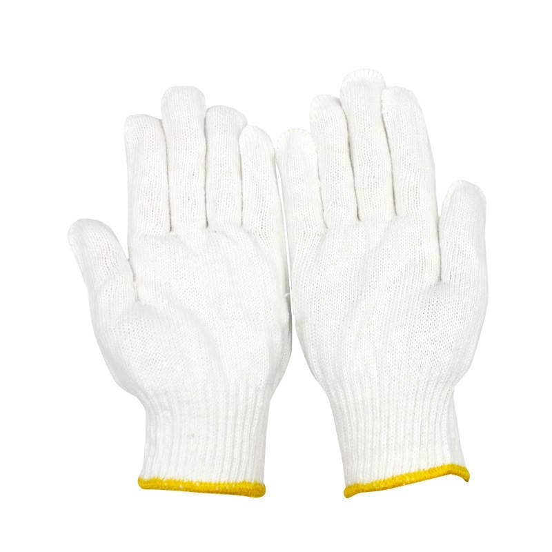 Factory wholesale 500 550 600 high quality wool cotton yarn labor protection cotton gloves wear-resistant work gloves 5