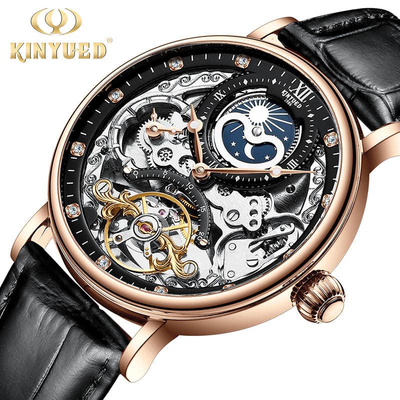Kinyued Avtomatik Mexaniki Tourbillon Kişi Saatı, Biznes, Çoxfunksiyalı 5