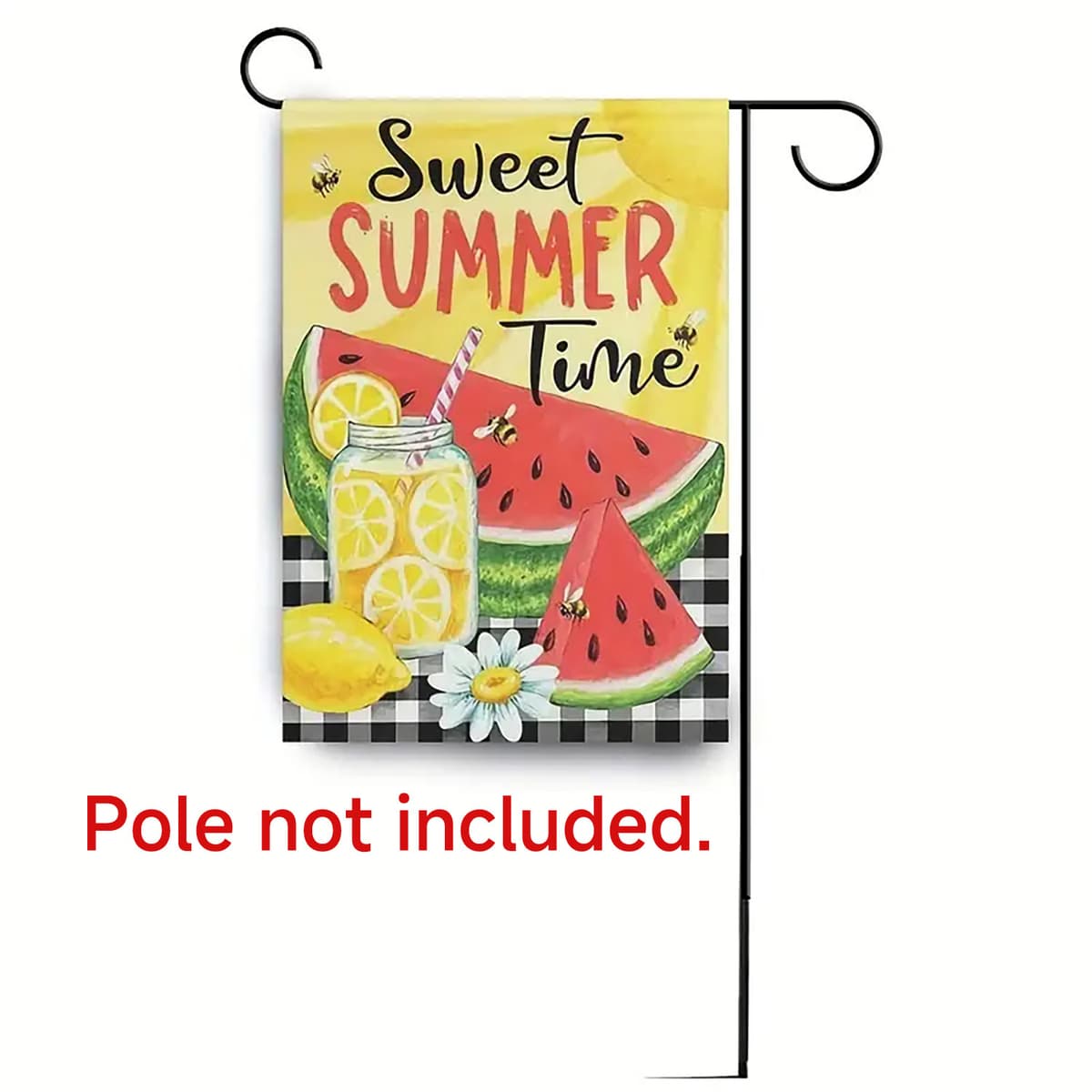 Summer watermelon garden flag