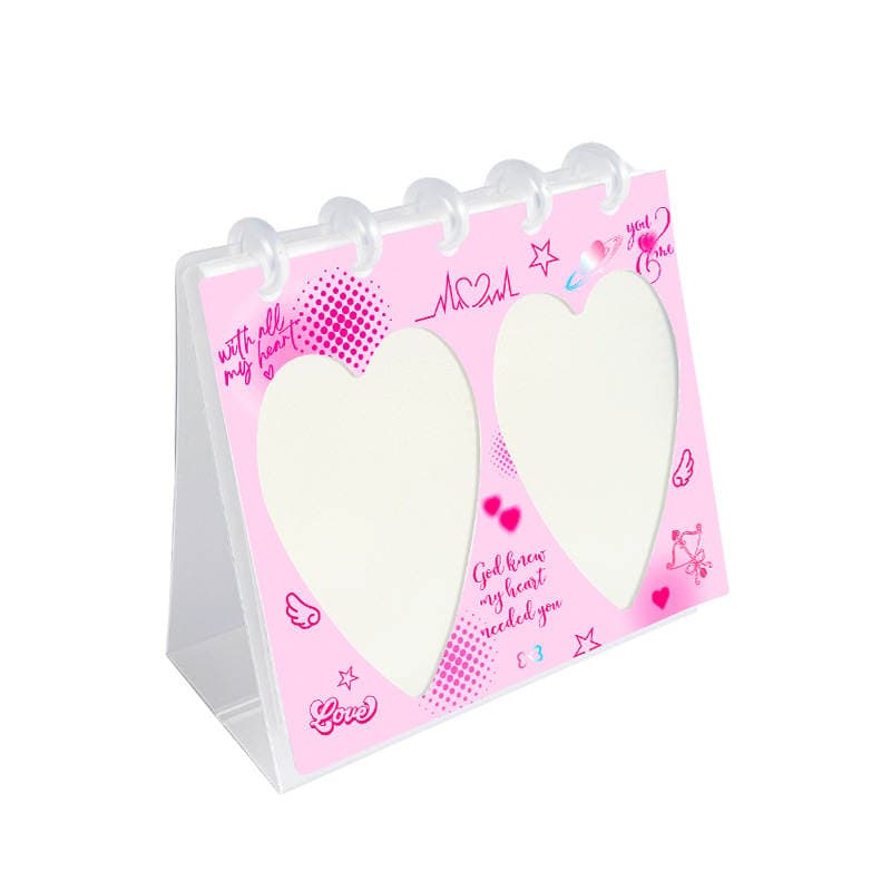 Ringnote Loose-Leaf Calendar Card Album High-Transparency Pet Thickened Board Cartoon Hollow-Out Celebrity Merchandise Small Card Storage Album 5