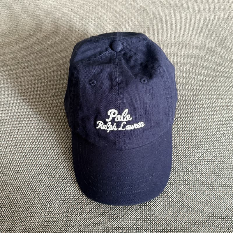 Letter style navy blue