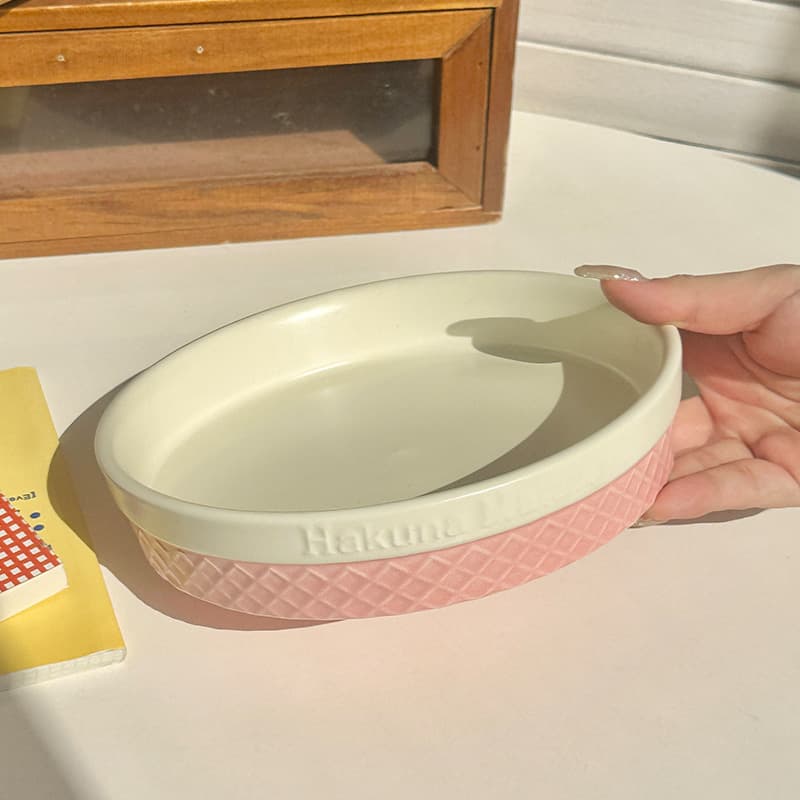 Ice cream tray - 8inch - pink