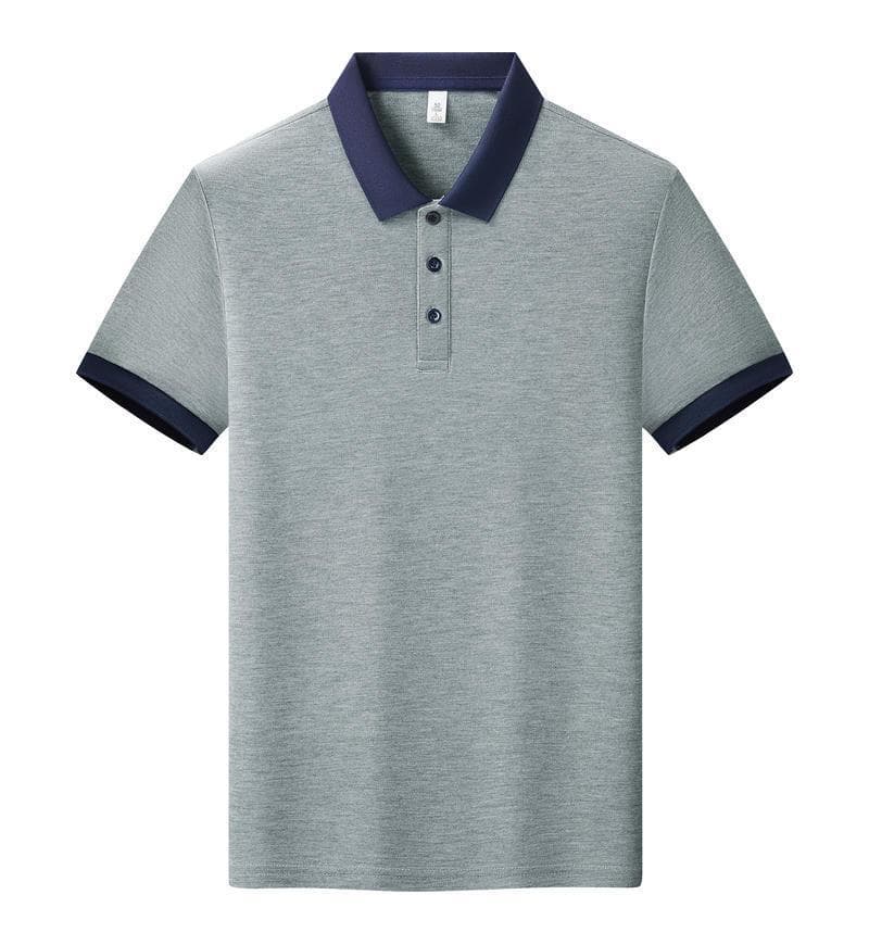 Heather grey and navy blue (full color 5566)