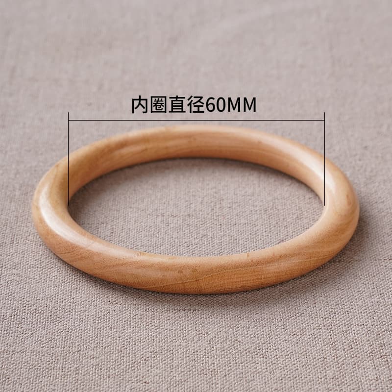 【Peach Wood Plain Bangle】60