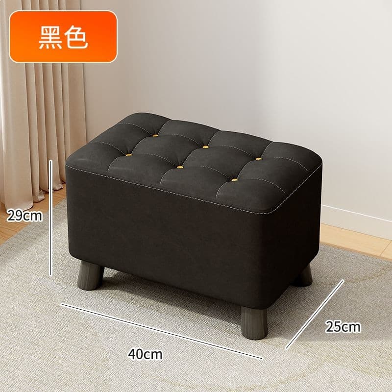 Six-star stool-skin-friendly cat claw leather [black]