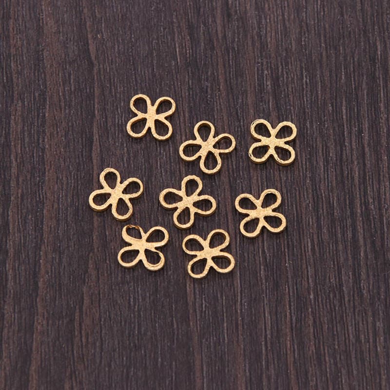Promotional diy antique palace flower hair accessories alloy butterfly fan pendant connector hairpin handmade material 3