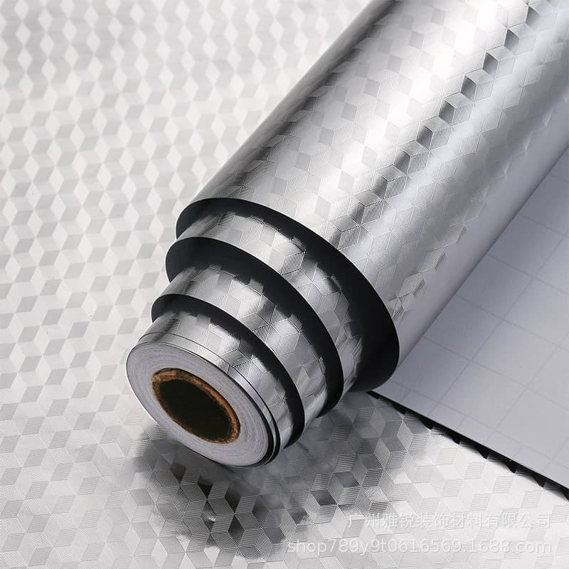 Silver three-dimensional square [moisture-proof and high temperature resistant]
