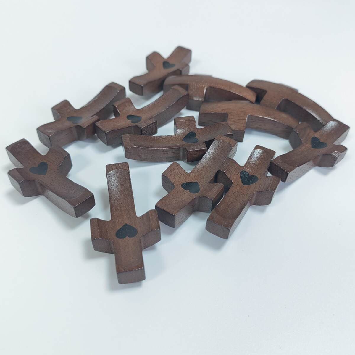 Black Walnut Wood Thumb Cross Handpiece Easter Gift Set Cross-Border In-Stock Items 1