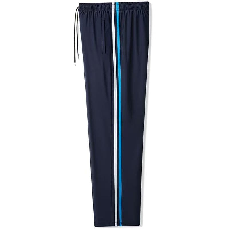 Navy blue blue and white stripes (ice silk style)