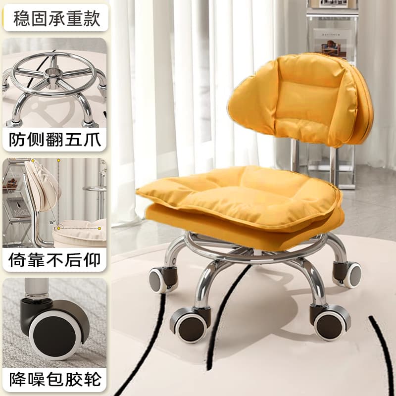 Electroplated five claws: xiaoyunduo turmeric [with] noise reduction rubber-coated wheel