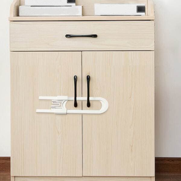 Children's Safety Protection Products, Multi-Functional U-Shaped Cabinet Door Lock, Indoor Drawer Lock, Baby Safety Lock