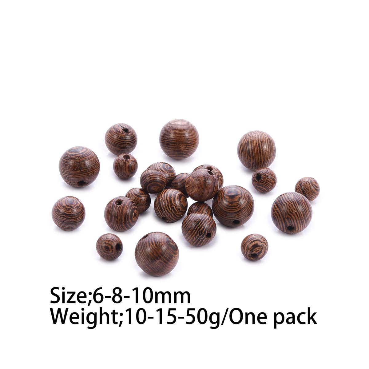 Double-winged wood [round beads]