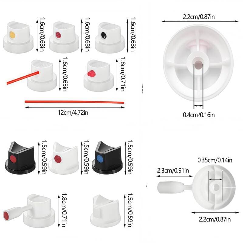Cross-Border Supply of Graffiti Spray Paint Nozzle Accessories, Aerosol Spray Nozzles, Cleaning Agent Spray Nozzles 4