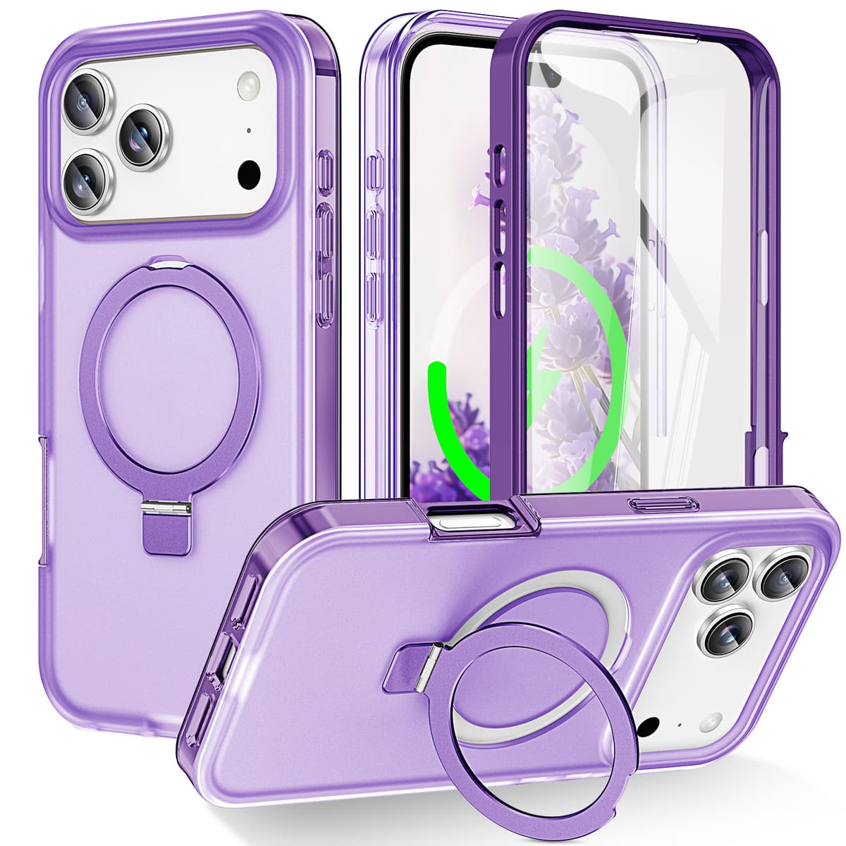 Purple [shell and membrane integrated + magnetic stand]