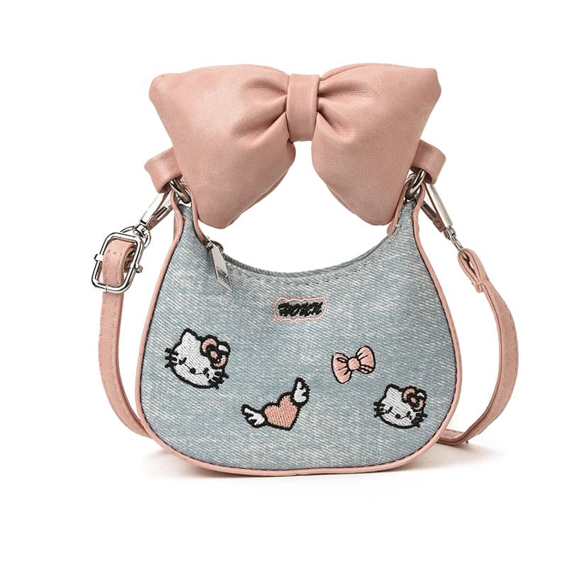 Bow tie kitten light blue