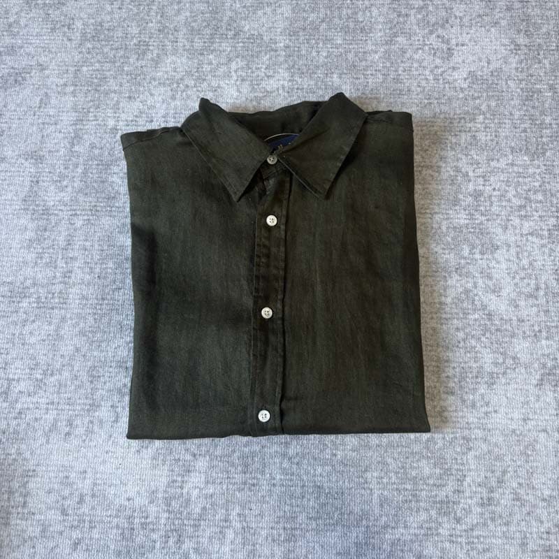 Olive green orange label