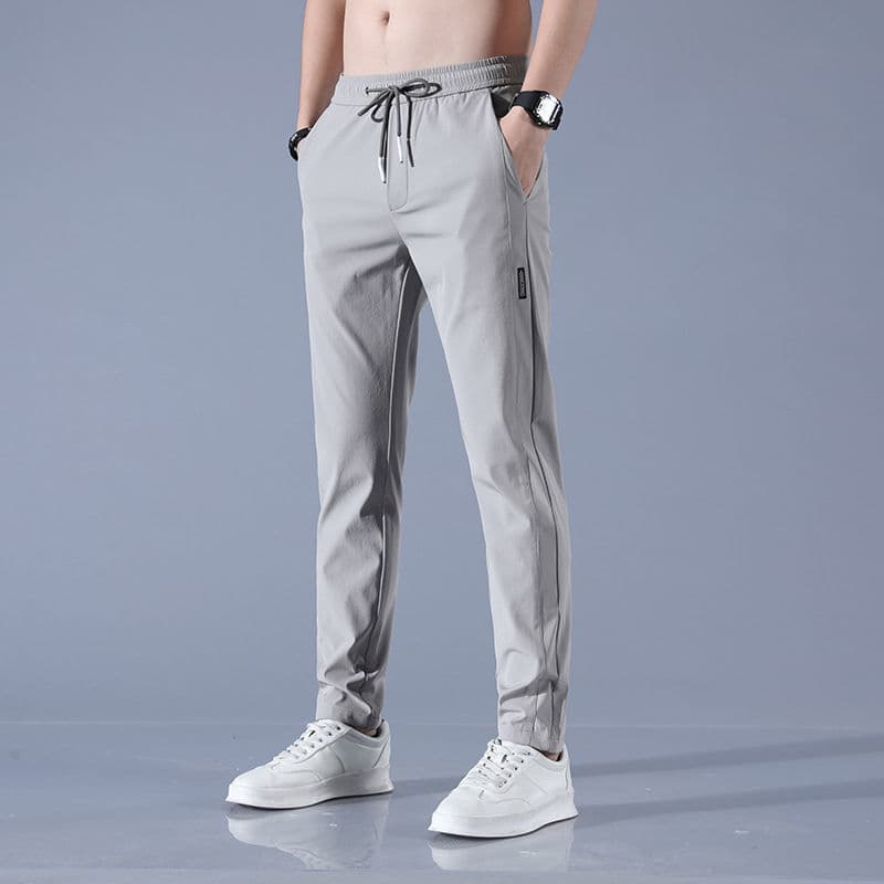 Black label trousers-light gray