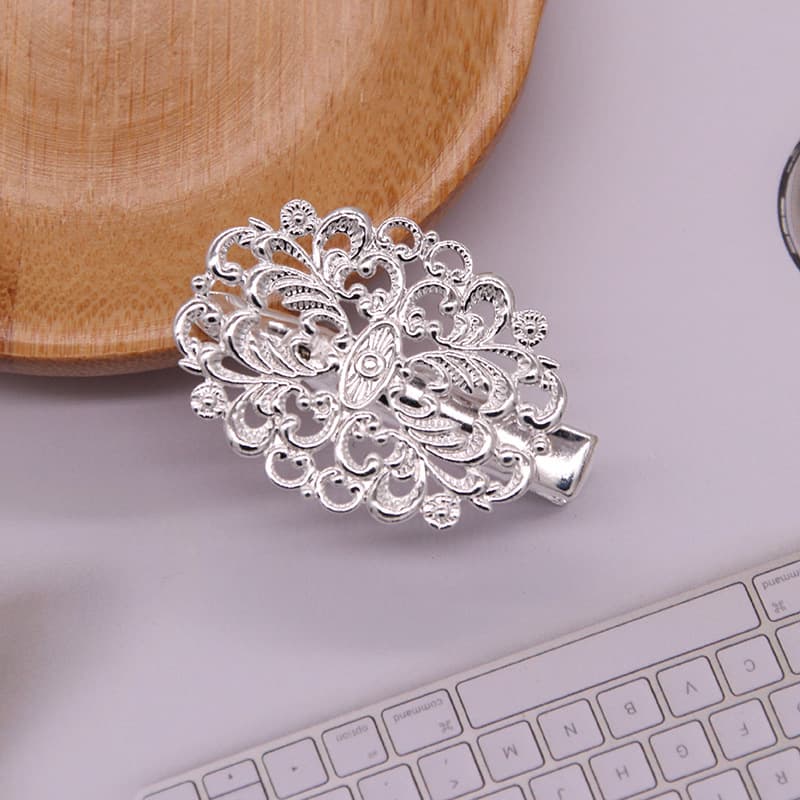 Pattern clip Silver