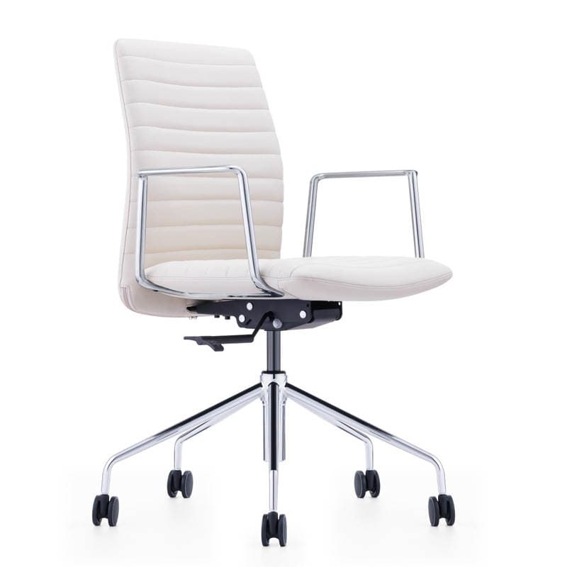 Leather Office Computer Staff Chair Modern Minimalist Conference Negotiation Business Reception Armchair Fashion Casual Swivel Chair 2
