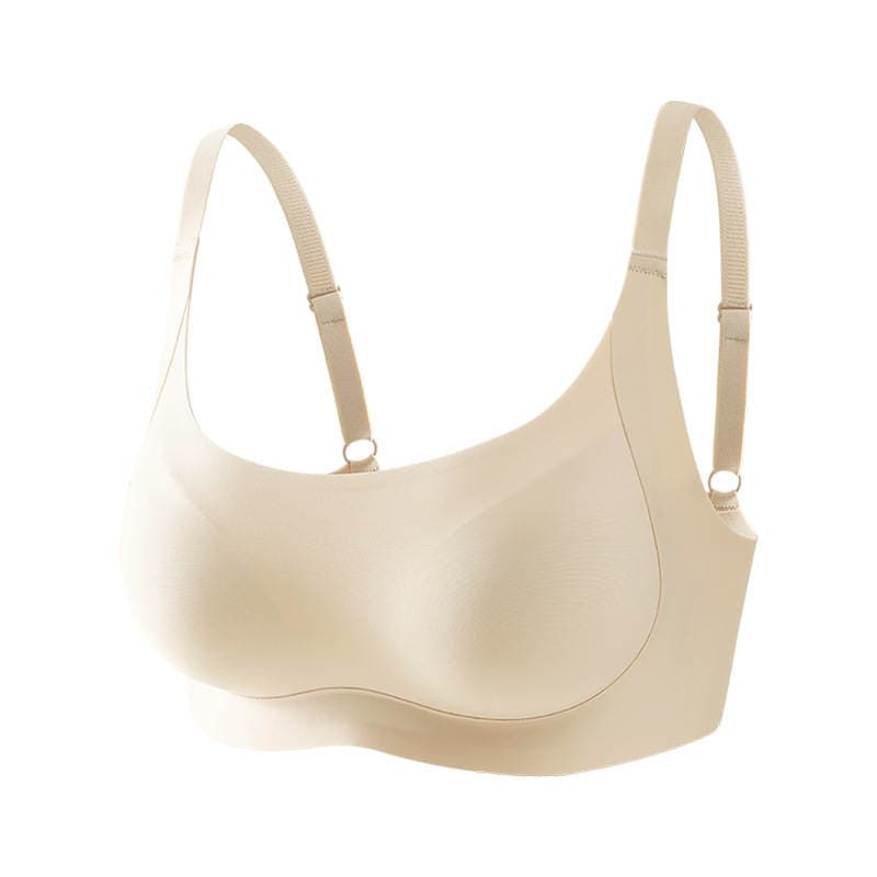 [Processing and Customization] Seamless Intimates for Women, Push-Up, Comfortable, Non-Sensory, Large Jelly Soft Support Fixed Cup Bra 5