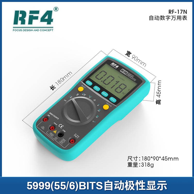 RF4 RF-17N digital Intelligent Voltage tester measuring tool multifunctional motherboard electronic measuring tool Multimeter 4