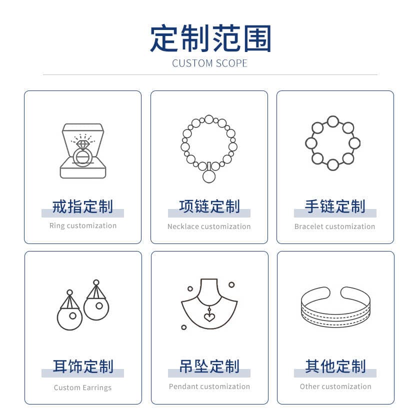 [Gao Ding] Wuzhou Gem Cultivation Diamond Color Treasure Set with 18K White Gold Ring Earrings Diamond Necklace Pendant 3