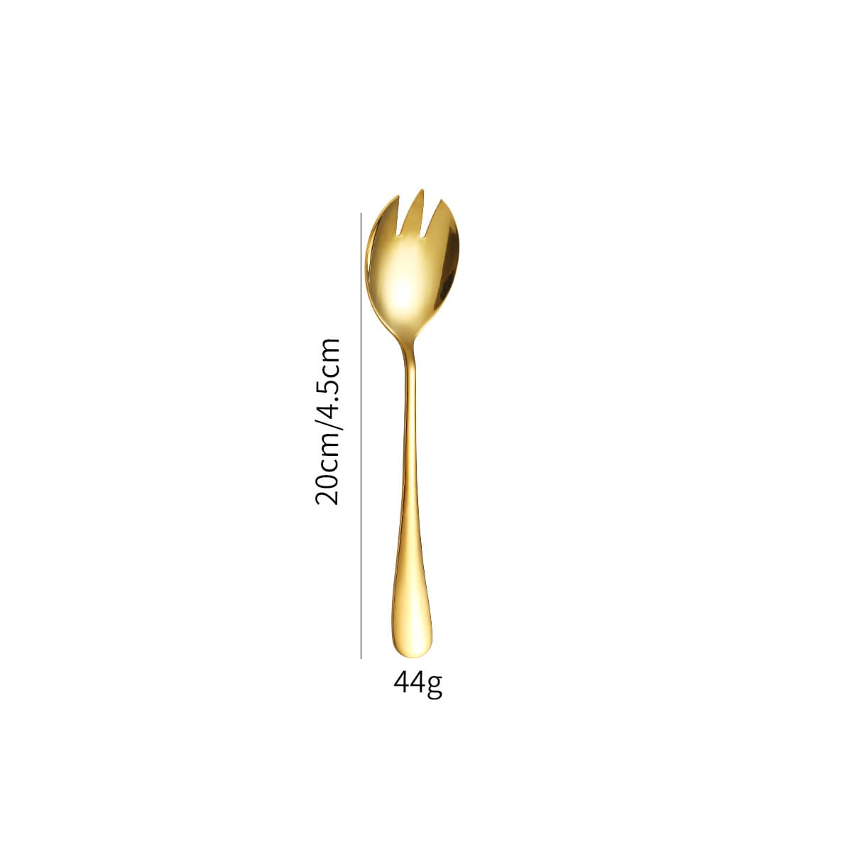 Golden salad spoon