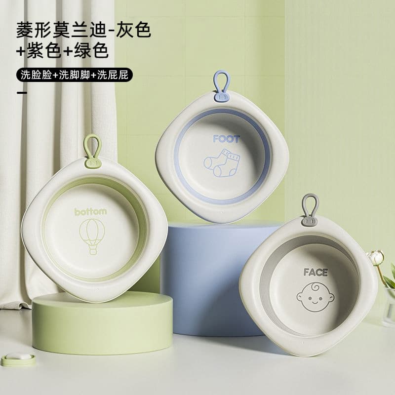 Morandi washbasin-Gray + purple + Green [wash face and feet wash PP]]