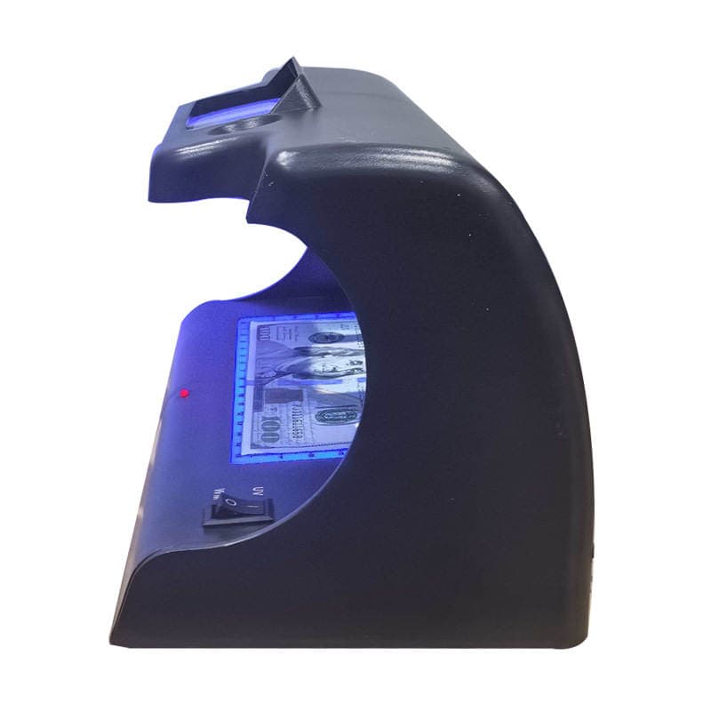 Small Mini Desktop Money Detector, Battery-Powered Portable Uv Watermark Multi-Currency Fluorescent Light Money Detector 5