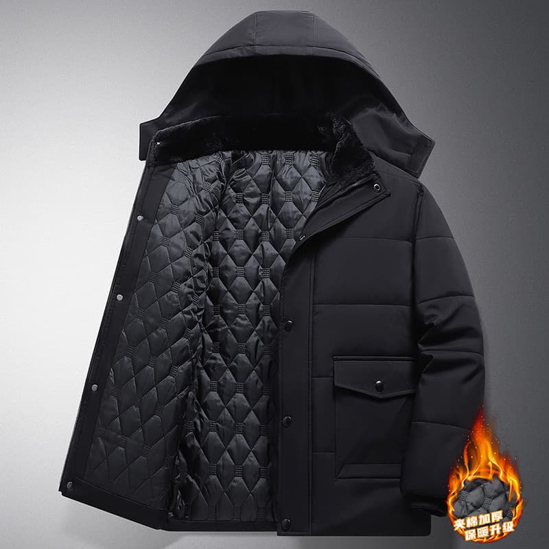 Black, fleece-lined