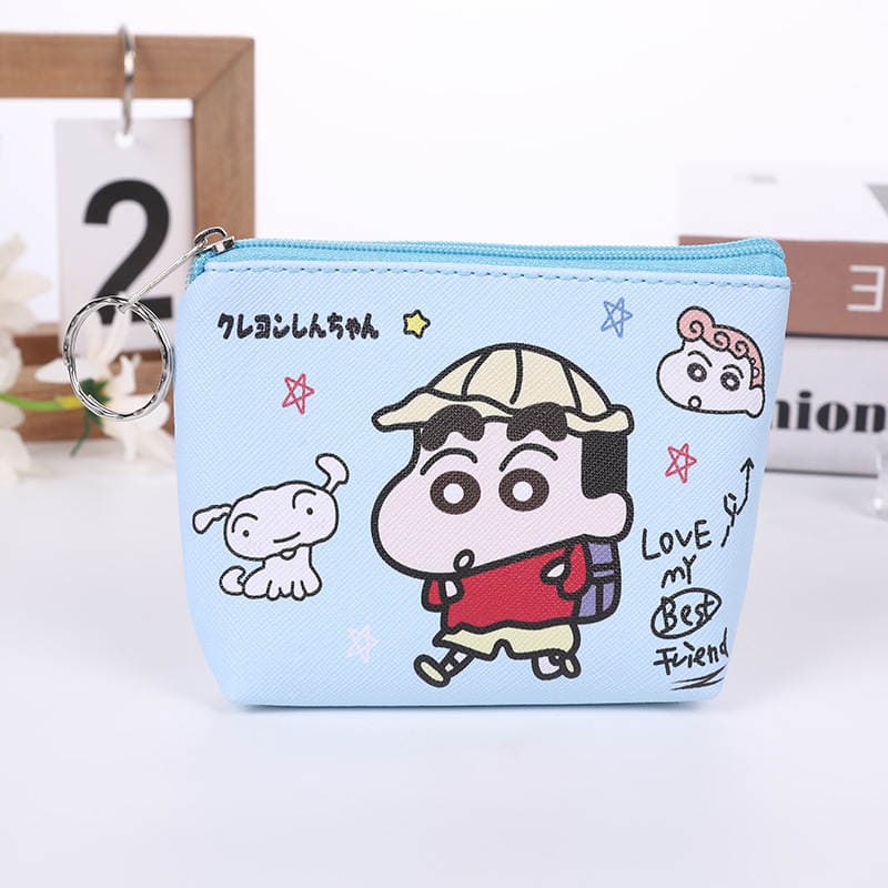 New Crayon Shin-Chan Children's Cartoon Bag Coin Purse Simple Male and Female Student Wallet Storage Bag Factory Direct Supply 3