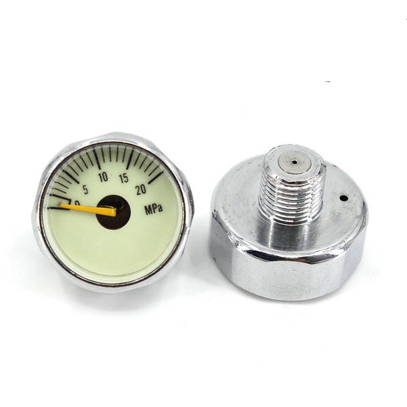 Dalğıc oksigen balonları üçün işıqlı yüksək təzyiq manometri (25mm, 1500-6000Psi) 5