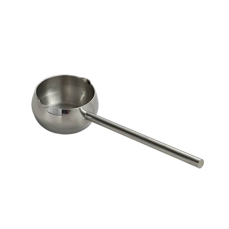 304 Stainless Steel Home Baking Butter Milk Pot with Long Handle and Lid, Small Pot for Making Jam, Multi-Functional Single-Serving Instant Noodle Pot 5