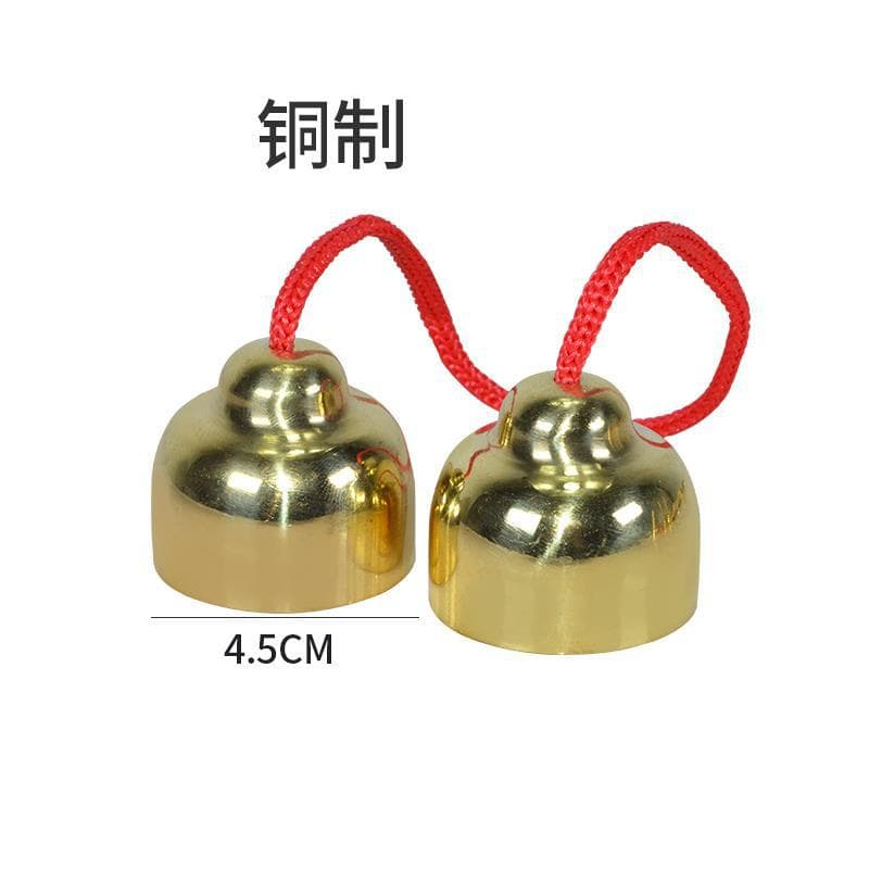 Large red rope clinking clock (copper)