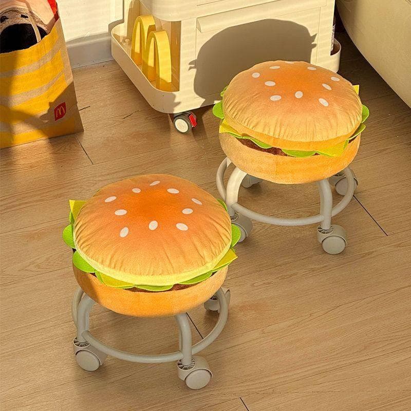 Hamburger swivel stool