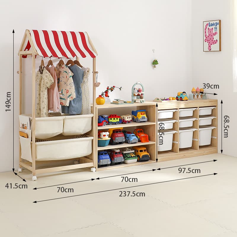 Small store type b red + teaching aids cabinet with four layers and three compartments, medium size depth 39cm + track style, three rows and four layers