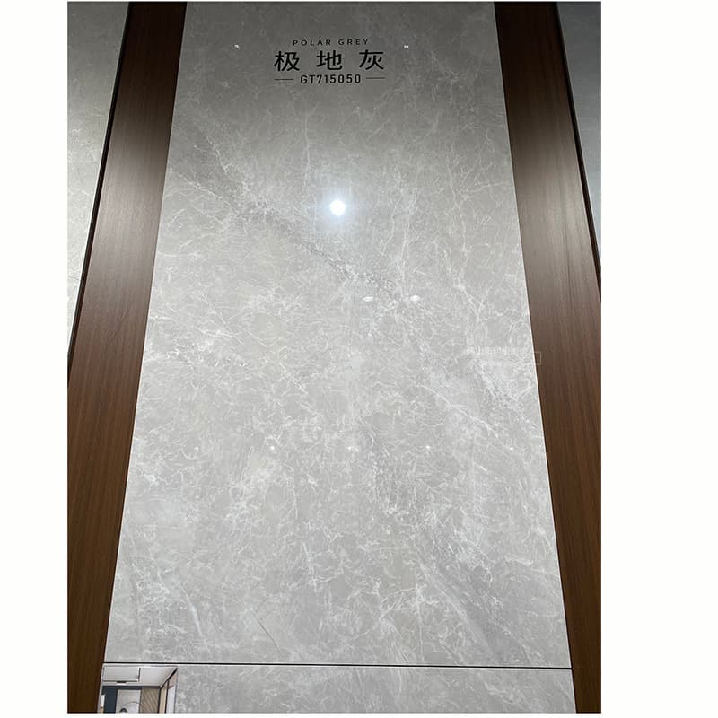 {in stock, made in foshan, guangdong} high-gloss porcelain tile 3c with g-polar gray finish