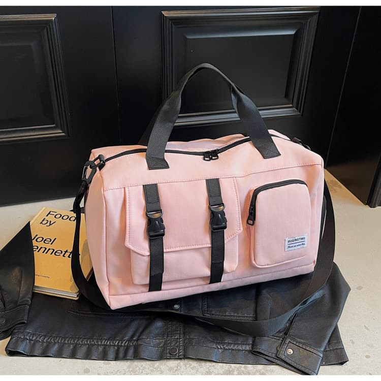 Pink [thick water-repellent fabric] no. 25 travel bag