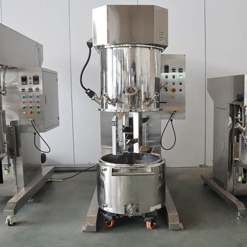 100L ikiqat planetar mikser, yüksək özlülüklü materiallar, istilik keçirici silikon yağ və gel üçün 3