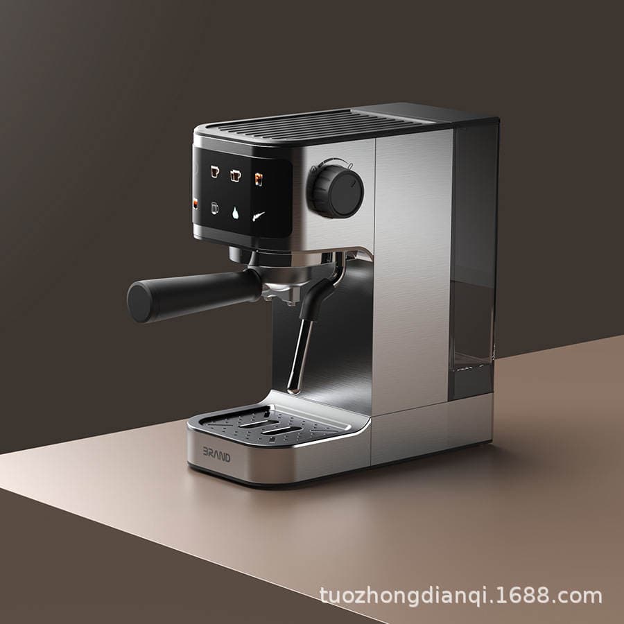 Klassik İtalyan espresso qəhvə maşını, sensor ekranlı, ev və ofis üçün 2