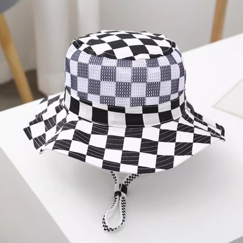 Checkered black